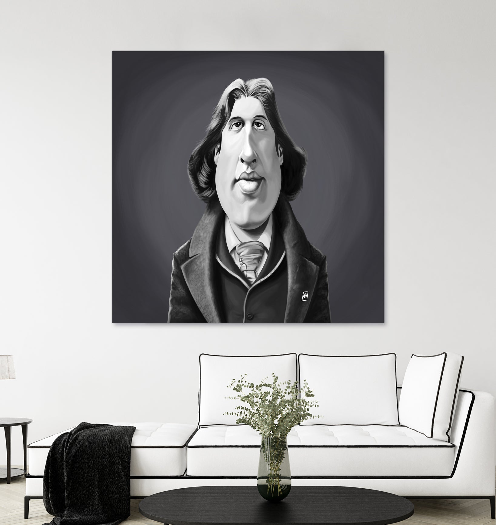 Oscar Wilde by Rob Snow on GIANT ART - gray digital painting