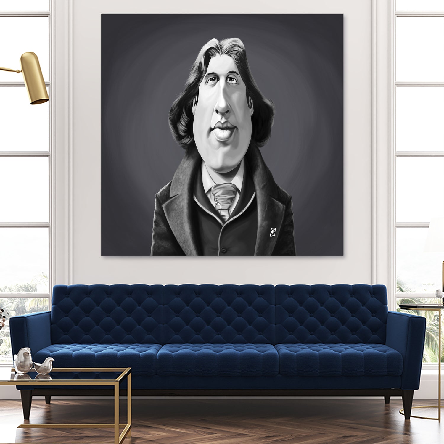 Oscar Wilde by Rob Snow on GIANT ART - gray digital painting