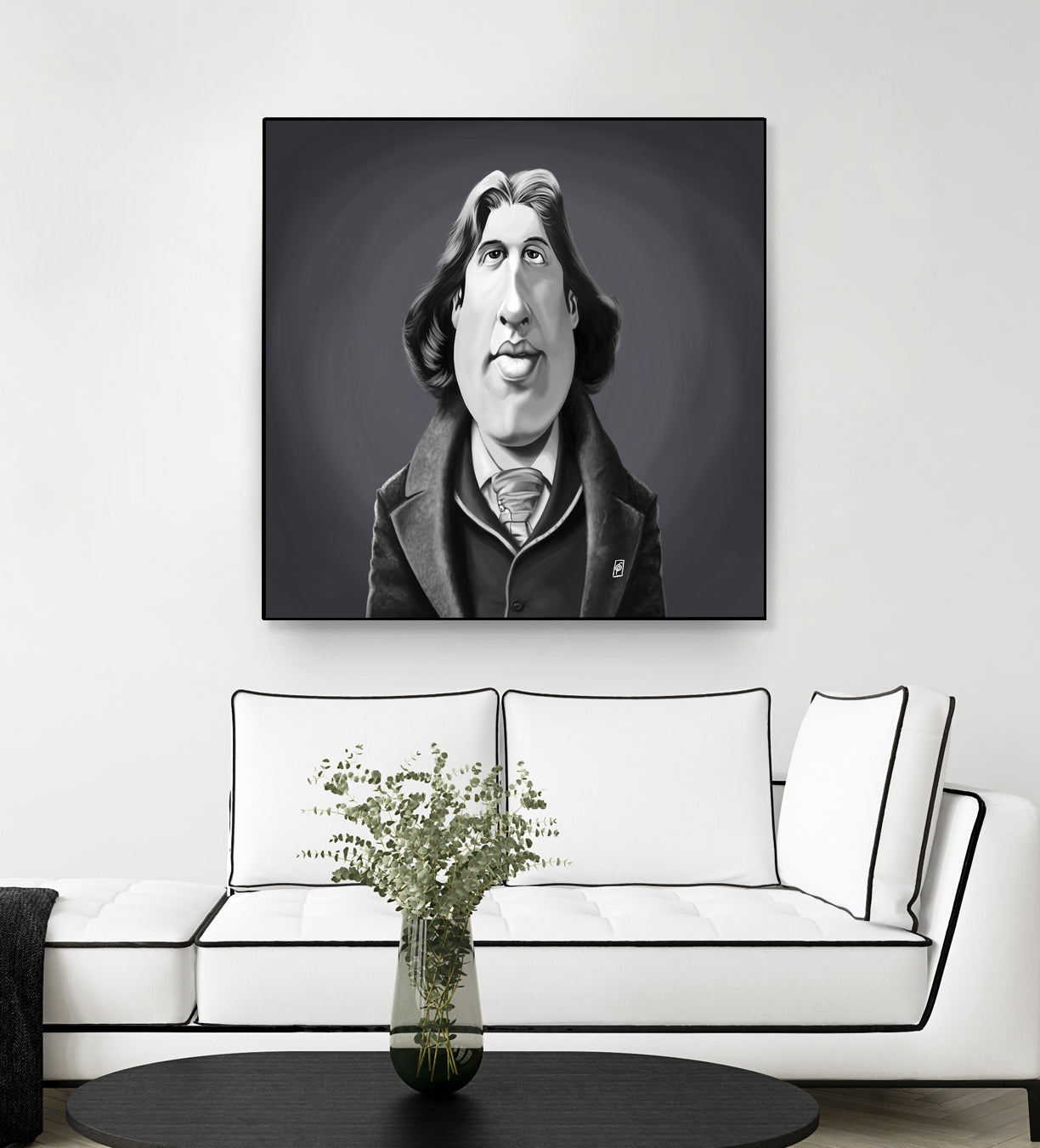 Oscar Wilde by Rob Snow on GIANT ART - gray digital painting