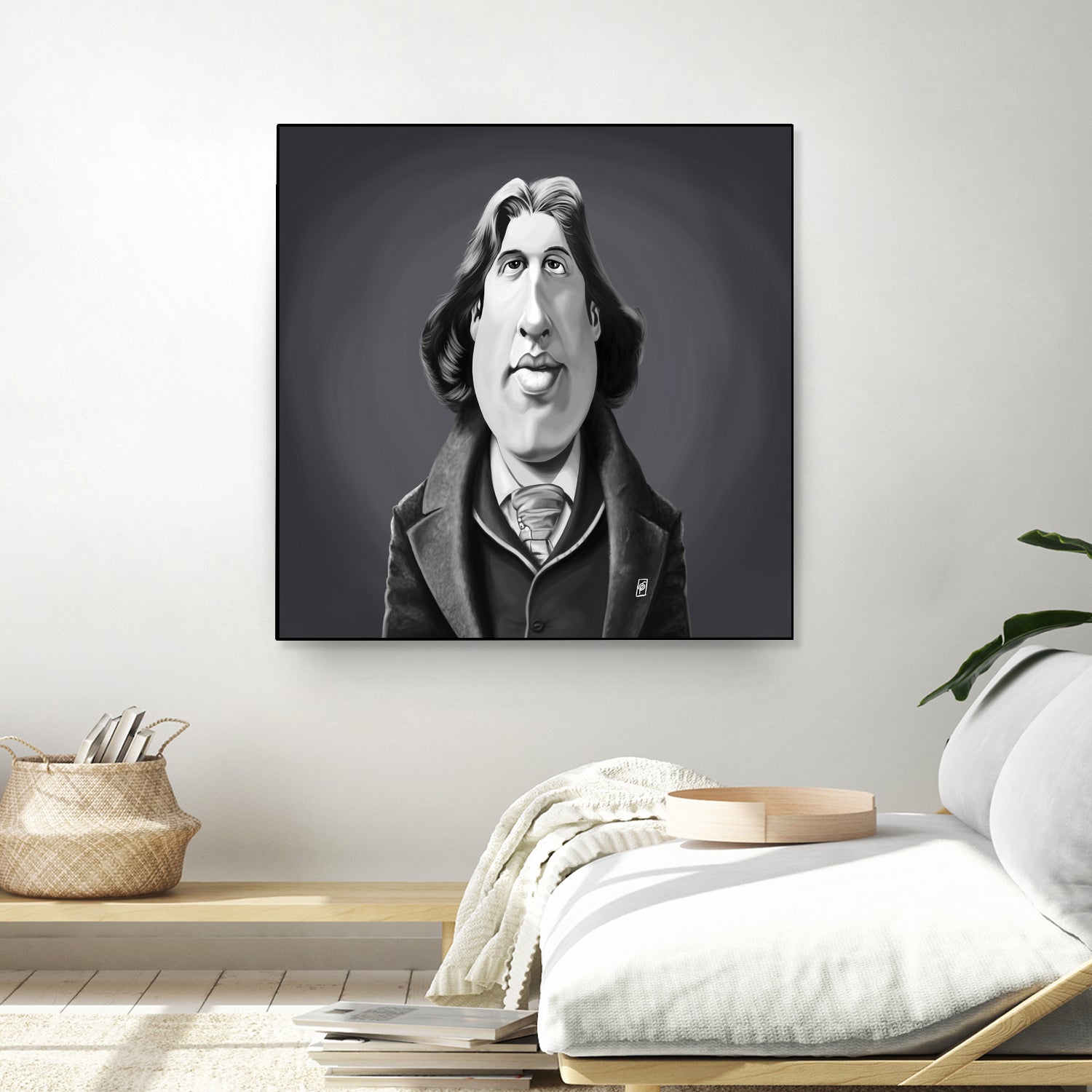 Oscar Wilde by Rob Snow on GIANT ART - gray digital painting