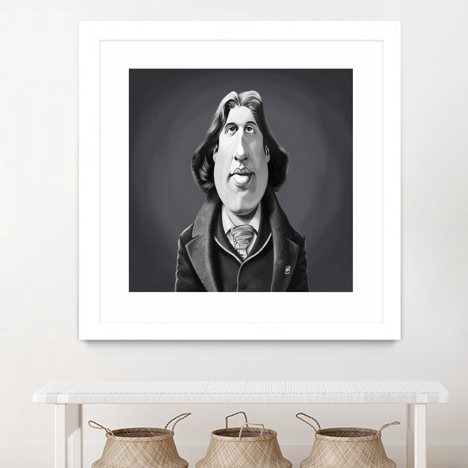 Oscar Wilde by Rob Snow on GIANT ART - gray digital painting