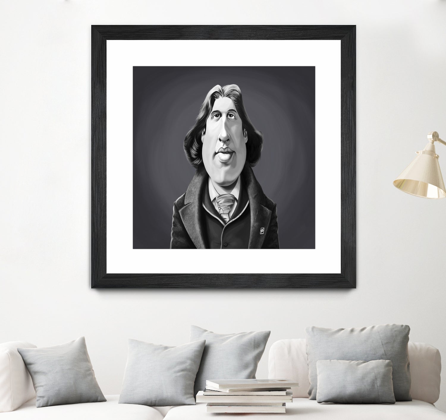 Oscar Wilde by Rob Snow on GIANT ART - gray digital painting