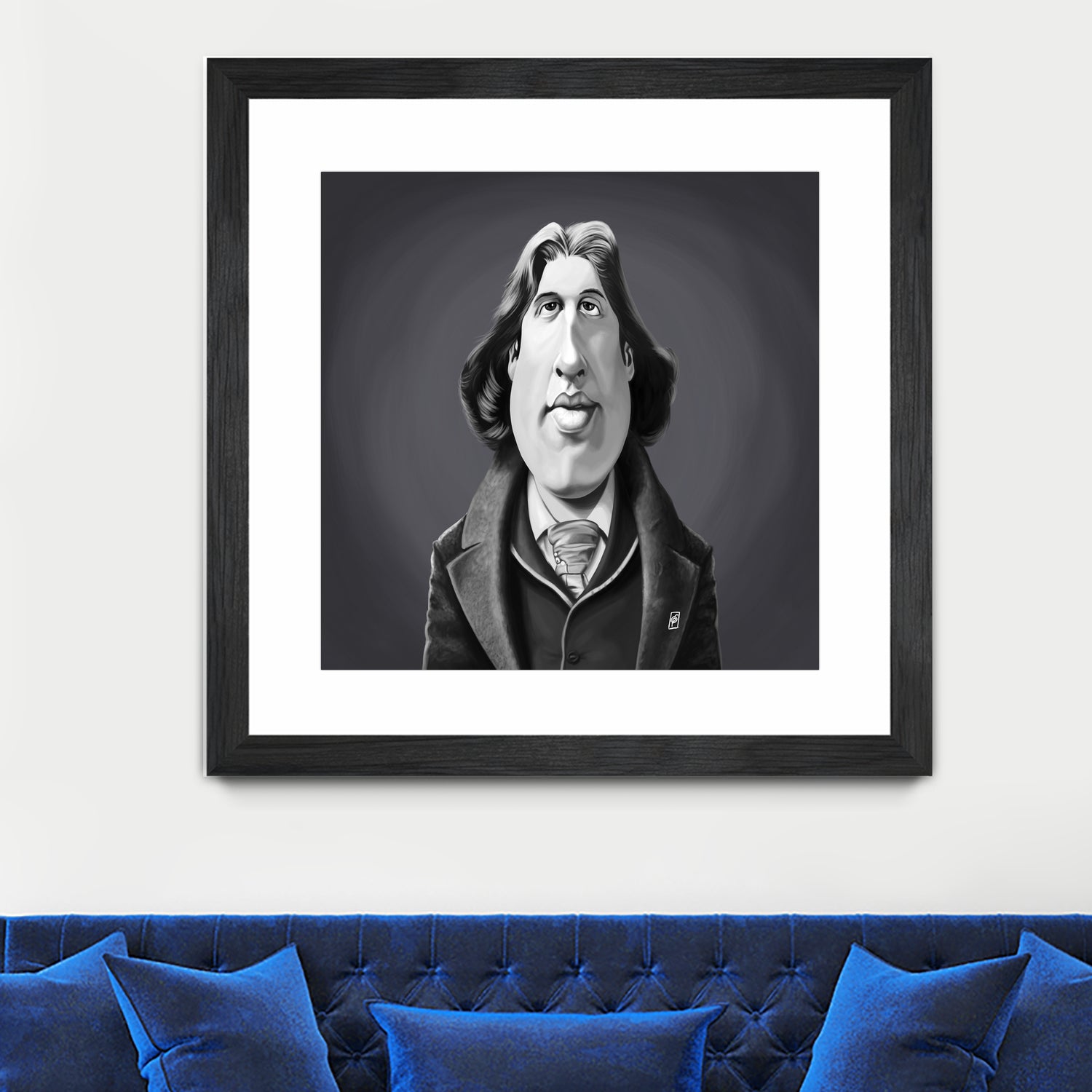 Oscar Wilde by Rob Snow on GIANT ART - gray digital painting