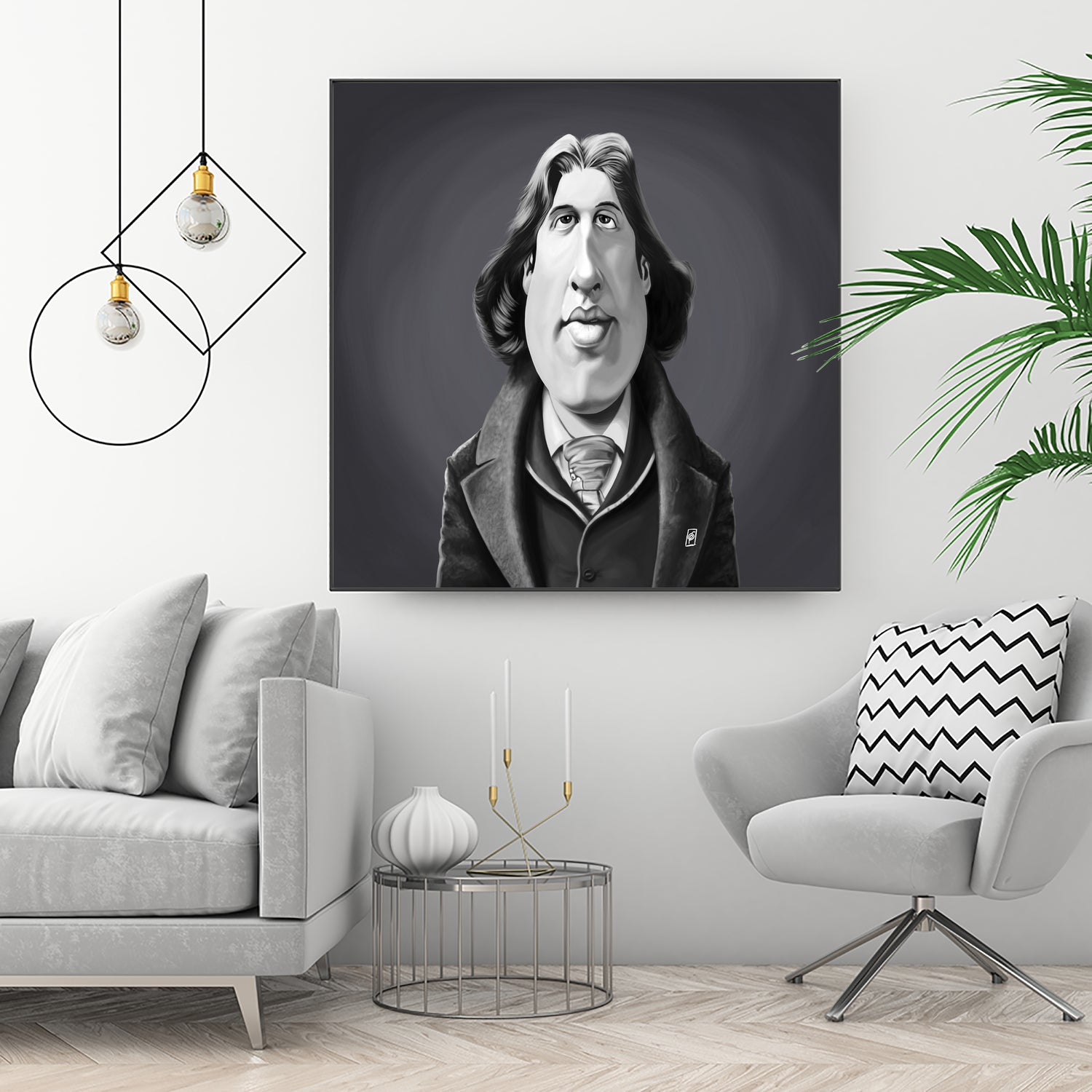 Oscar Wilde by Rob Snow on GIANT ART - gray digital painting