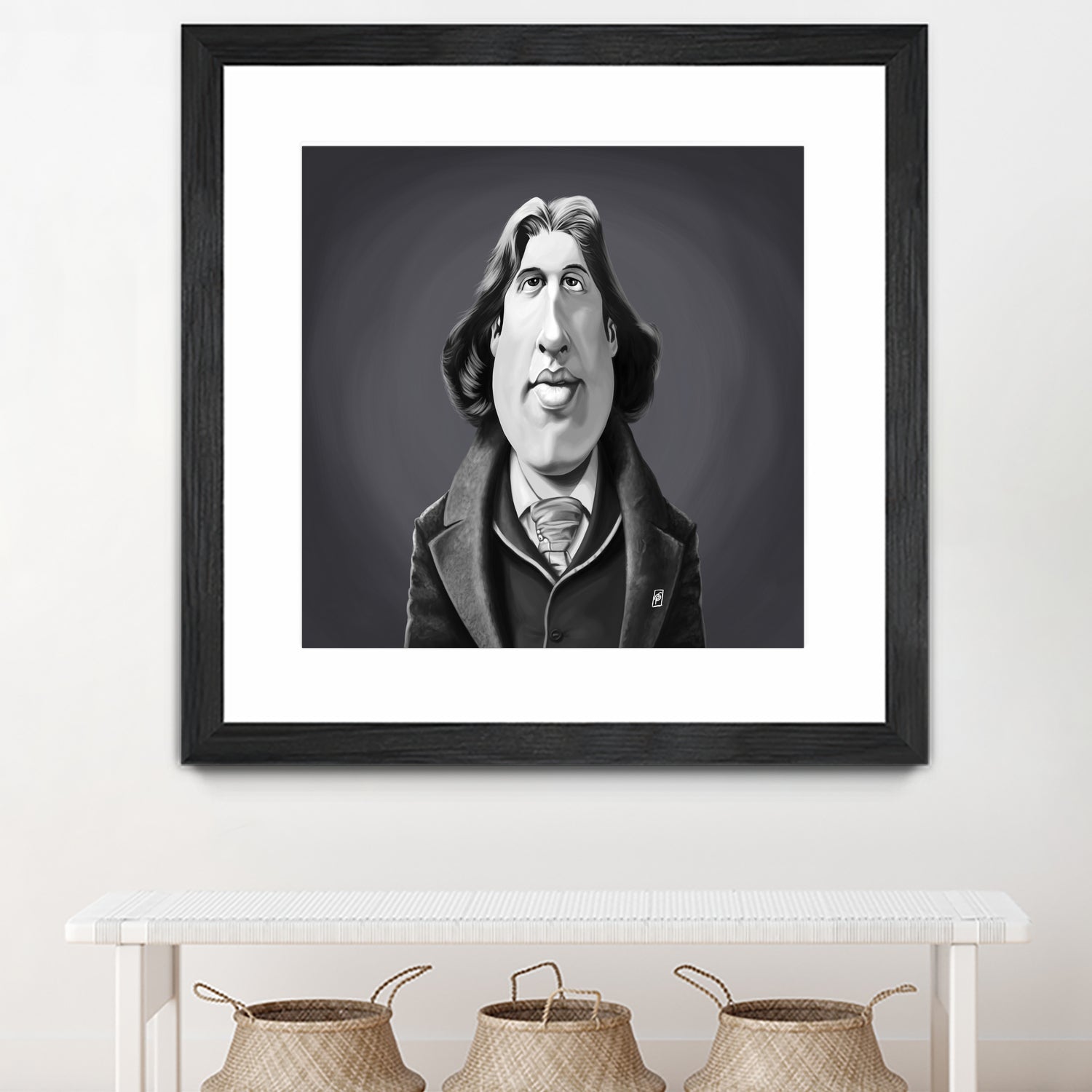 Oscar Wilde by Rob Snow on GIANT ART - gray digital painting