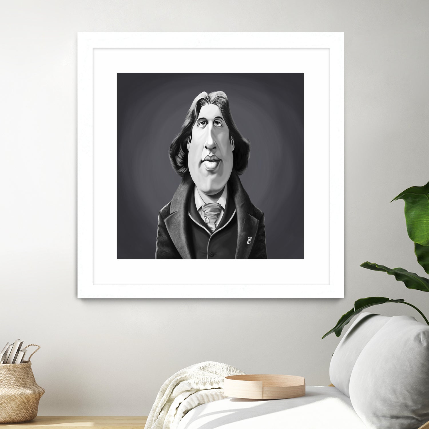 Oscar Wilde by Rob Snow on GIANT ART - gray digital painting