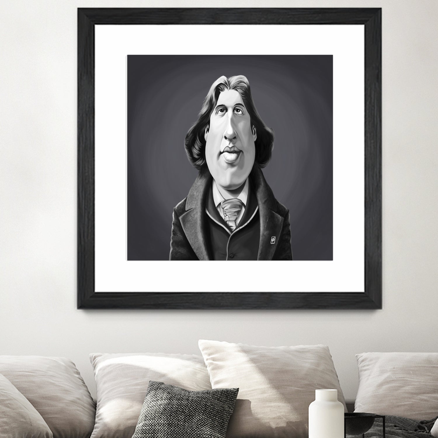 Oscar Wilde by Rob Snow on GIANT ART - gray digital painting