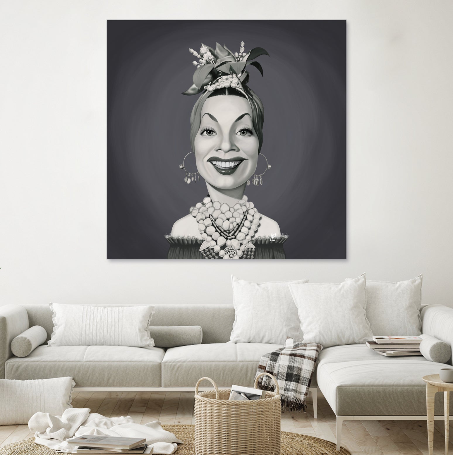 Carmen Miranda by Rob Snow on GIANT ART - gray digital painting