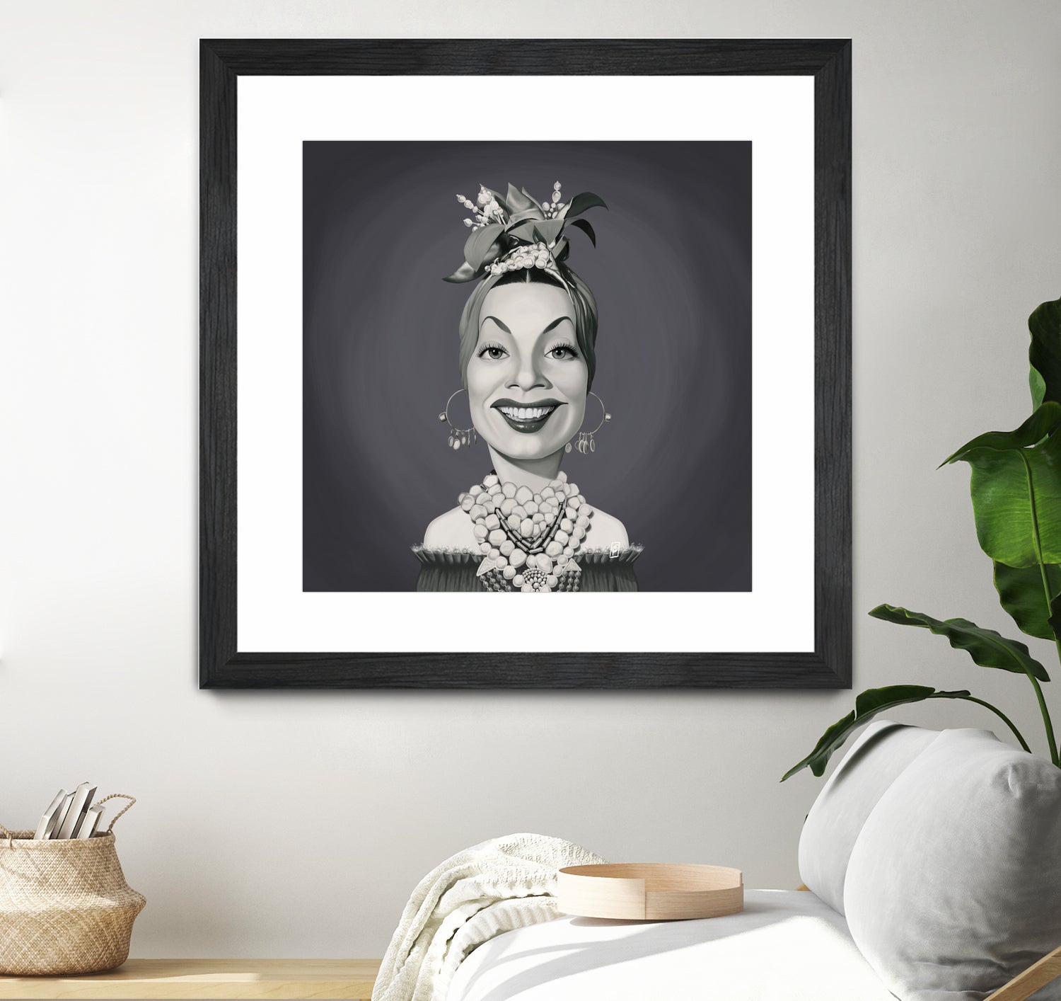 Carmen Miranda by Rob Snow on GIANT ART - gray digital painting