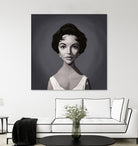 Elizabeth Taylor by Rob Snow on GIANT ART - gray digital painting