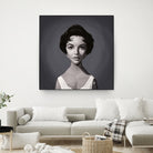 Elizabeth Taylor by Rob Snow on GIANT ART - gray digital painting