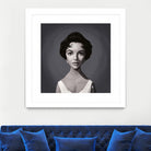 Elizabeth Taylor by Rob Snow on GIANT ART - gray digital painting