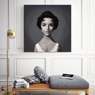 Elizabeth Taylor by Rob Snow on GIANT ART - gray digital painting