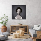 Elizabeth Taylor by Rob Snow on GIANT ART - gray digital painting