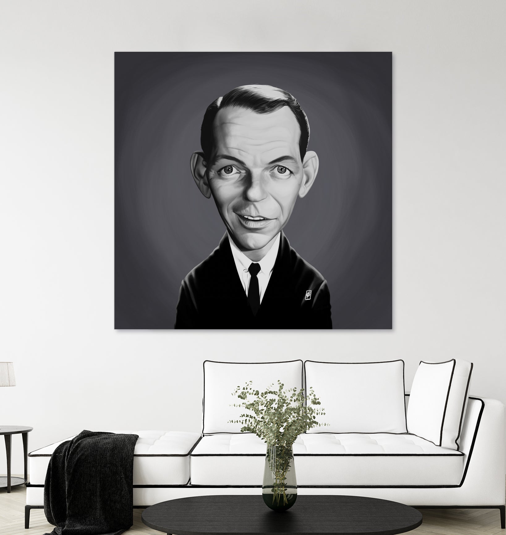 Frank Sinatra by Rob Snow on GIANT ART - gray digital painting