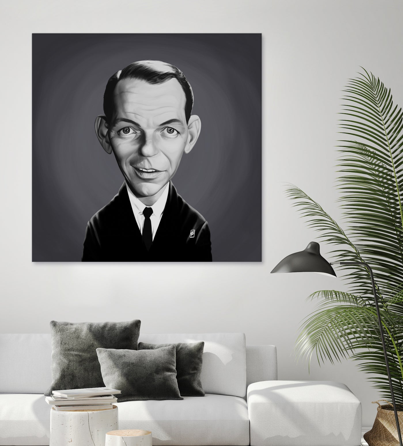 Frank Sinatra by Rob Snow on GIANT ART - gray digital painting