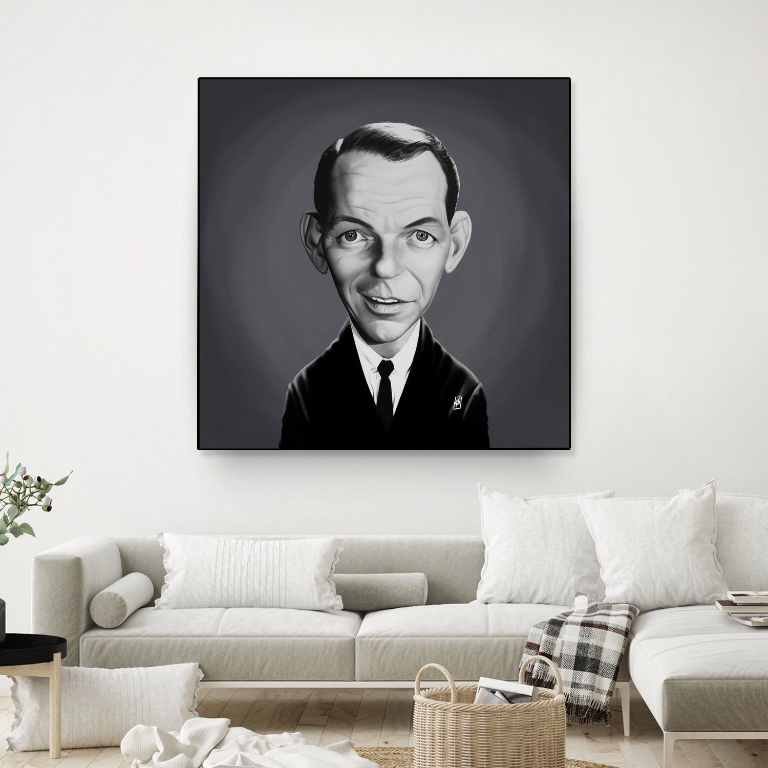 Frank Sinatra by Rob Snow on GIANT ART - gray digital painting