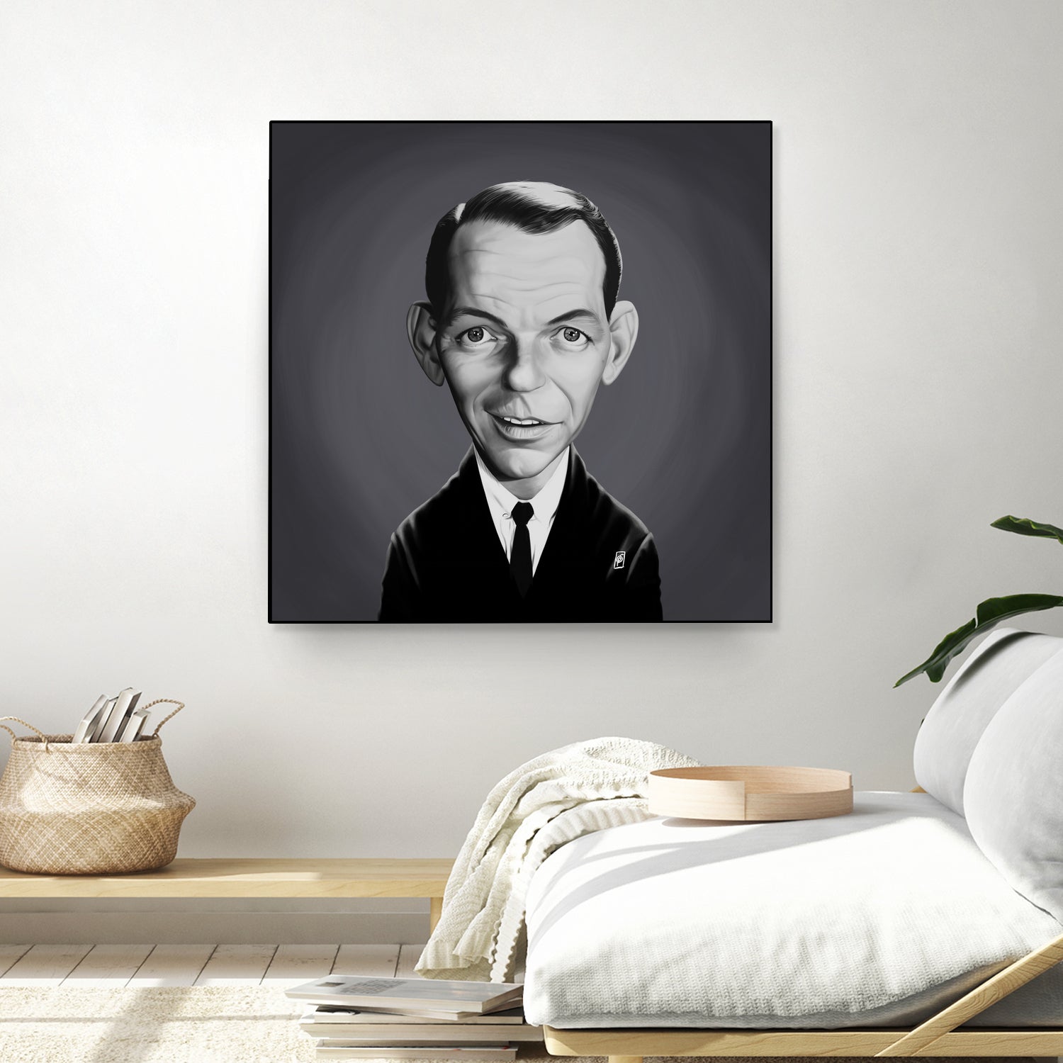 Frank Sinatra by Rob Snow on GIANT ART - gray digital painting