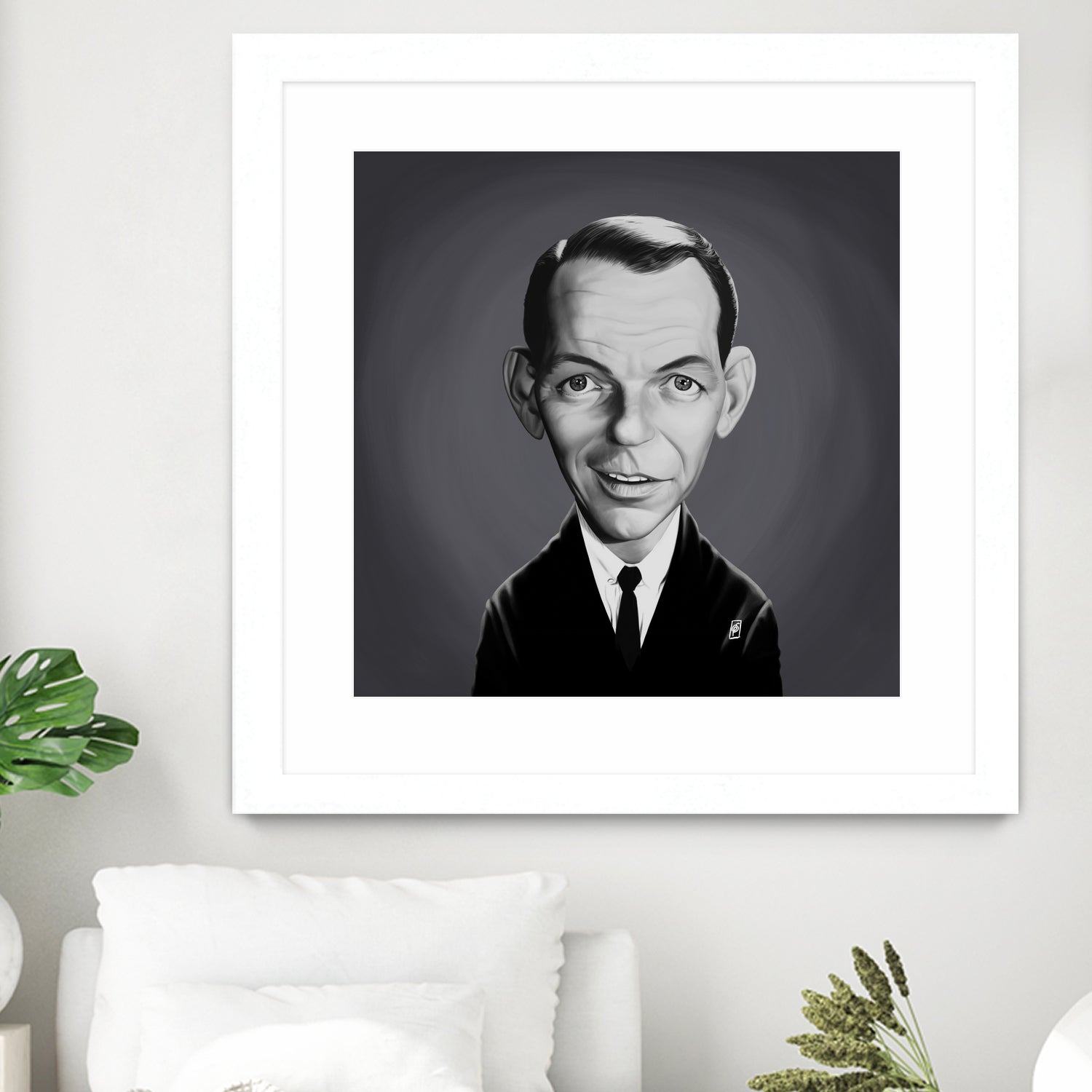 Frank Sinatra by Rob Snow on GIANT ART - gray digital painting