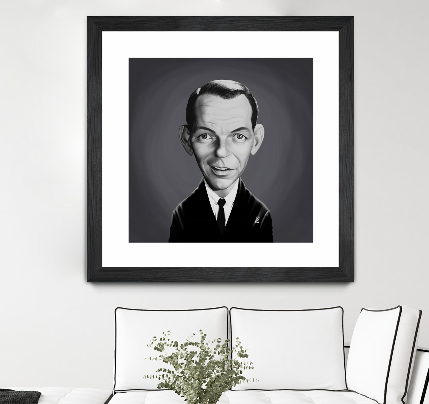 Frank Sinatra by Rob Snow on GIANT ART - gray digital painting