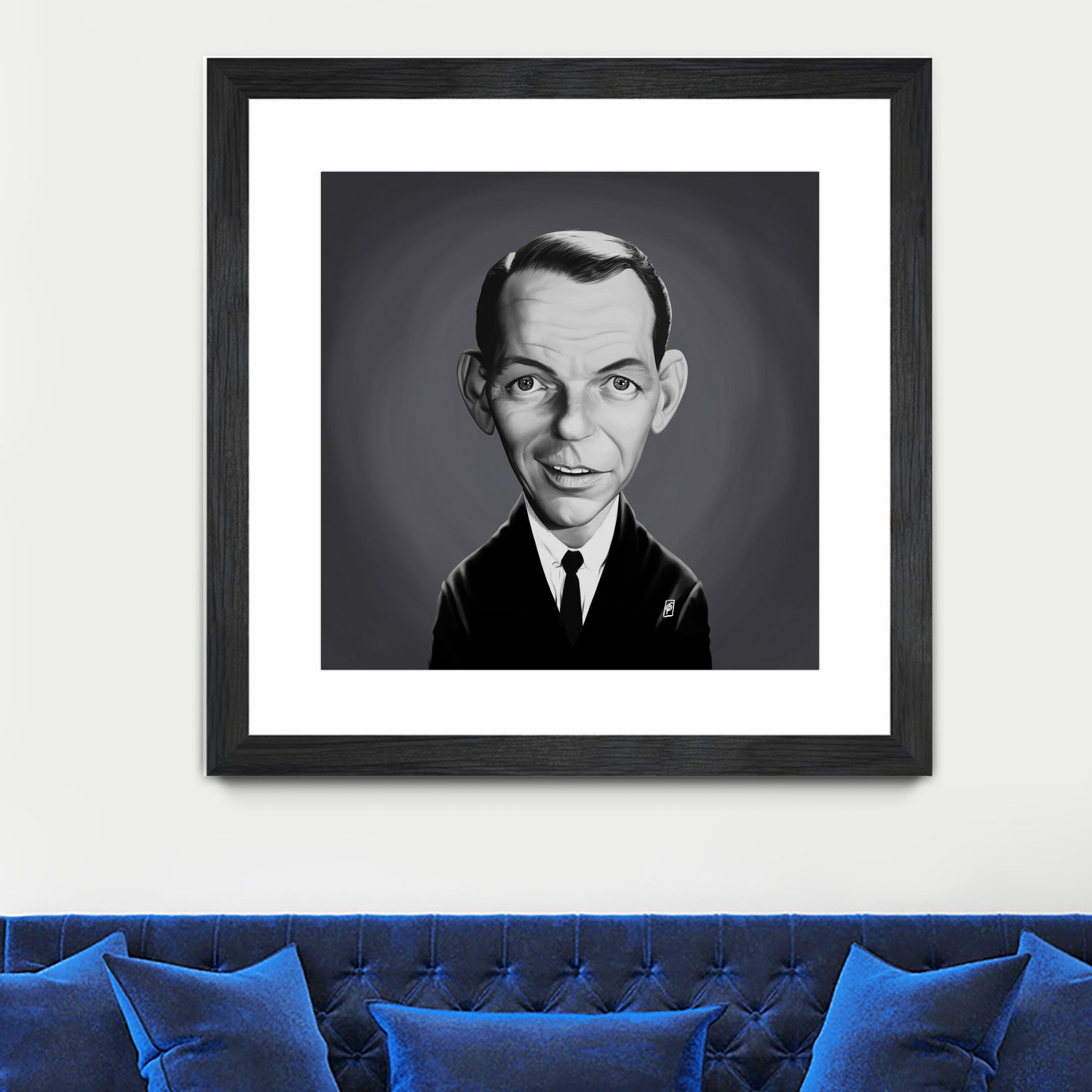 Frank Sinatra by Rob Snow on GIANT ART - gray digital painting