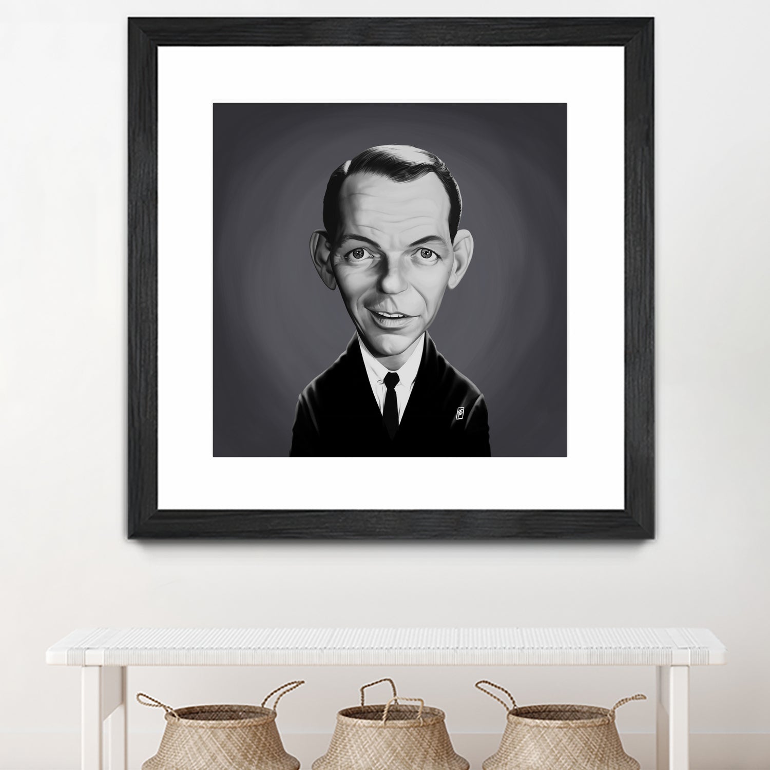 Frank Sinatra by Rob Snow on GIANT ART - gray digital painting