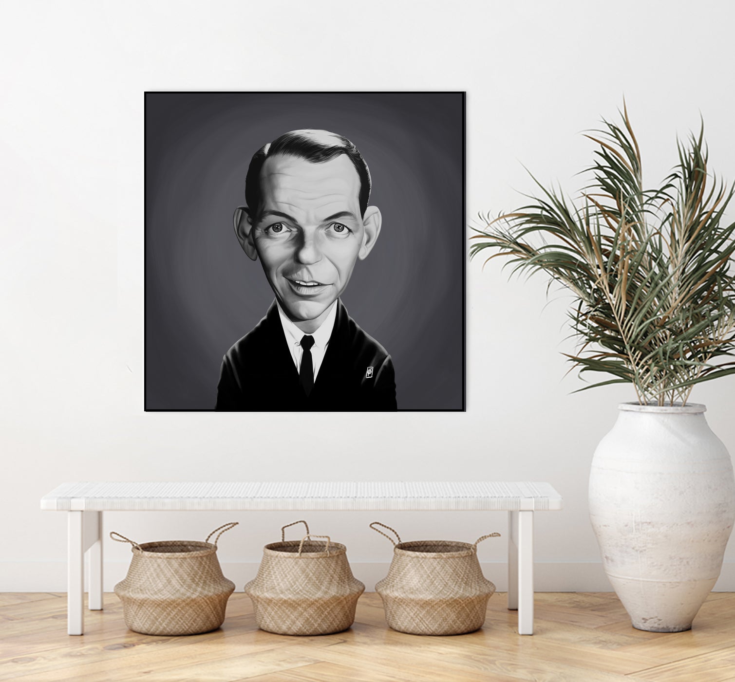 Frank Sinatra by Rob Snow on GIANT ART - gray digital painting