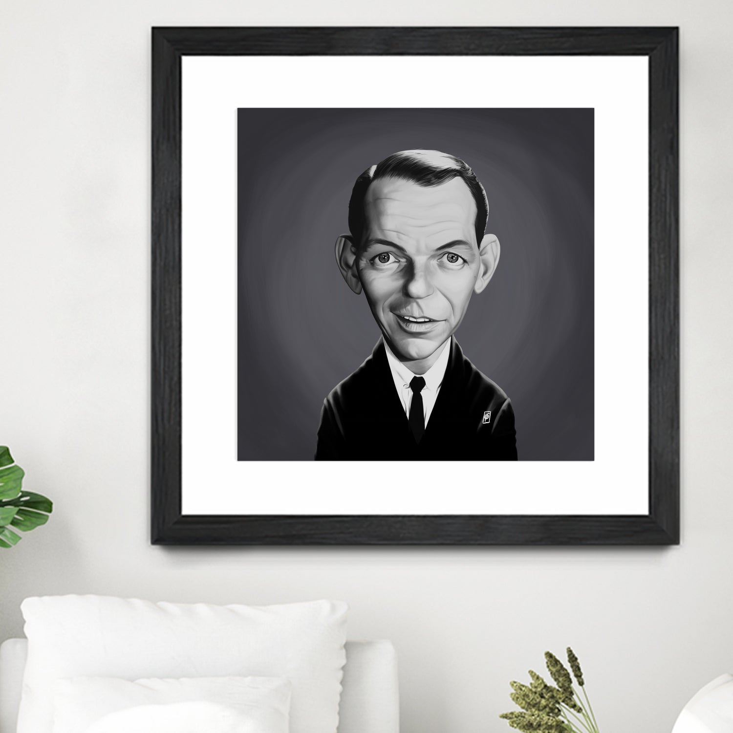 Frank Sinatra by Rob Snow on GIANT ART - gray digital painting