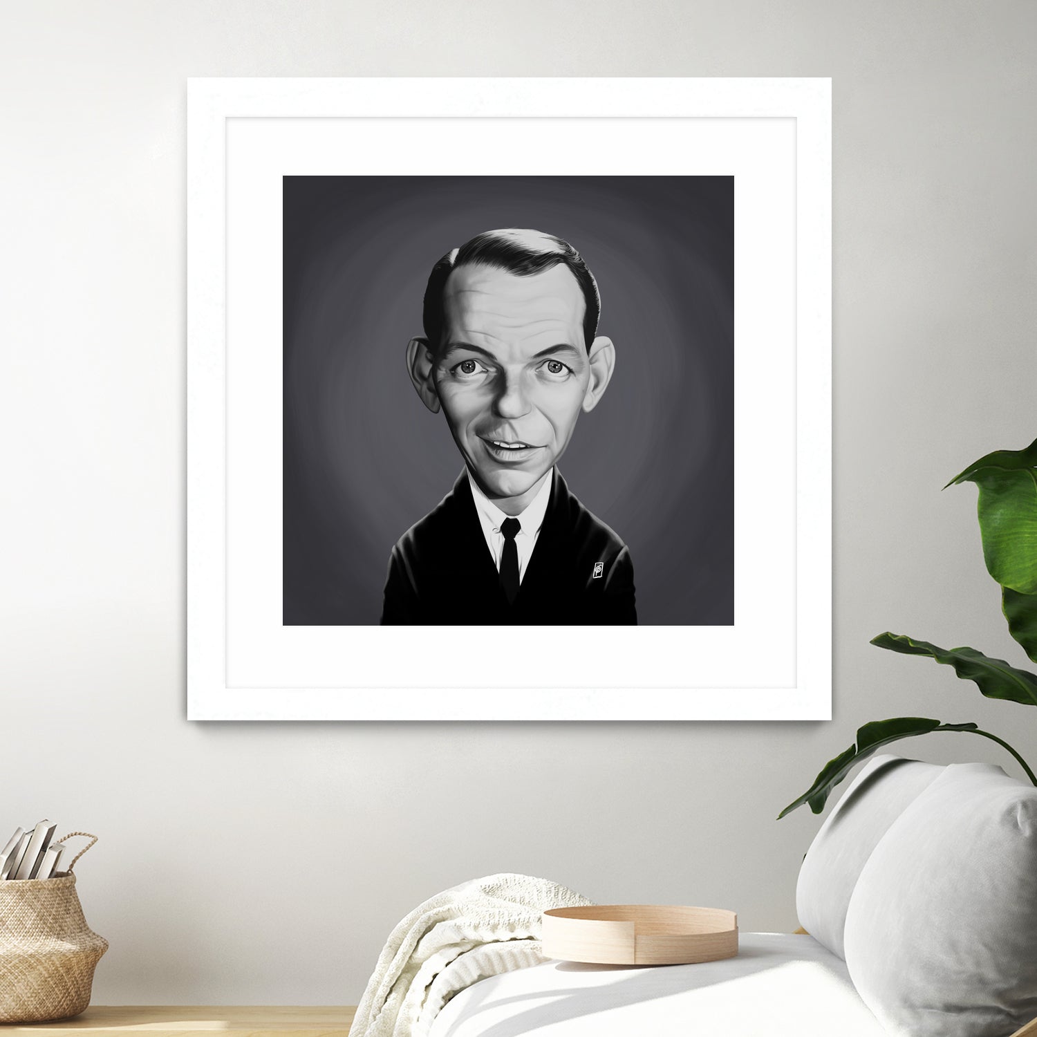 Frank Sinatra by Rob Snow on GIANT ART - gray digital painting