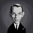 Frank Sinatra by Rob Snow on GIANT ART - gray digital painting