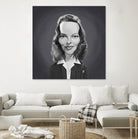 Katharine Hepburn by Rob Snow on GIANT ART - gray digital painting