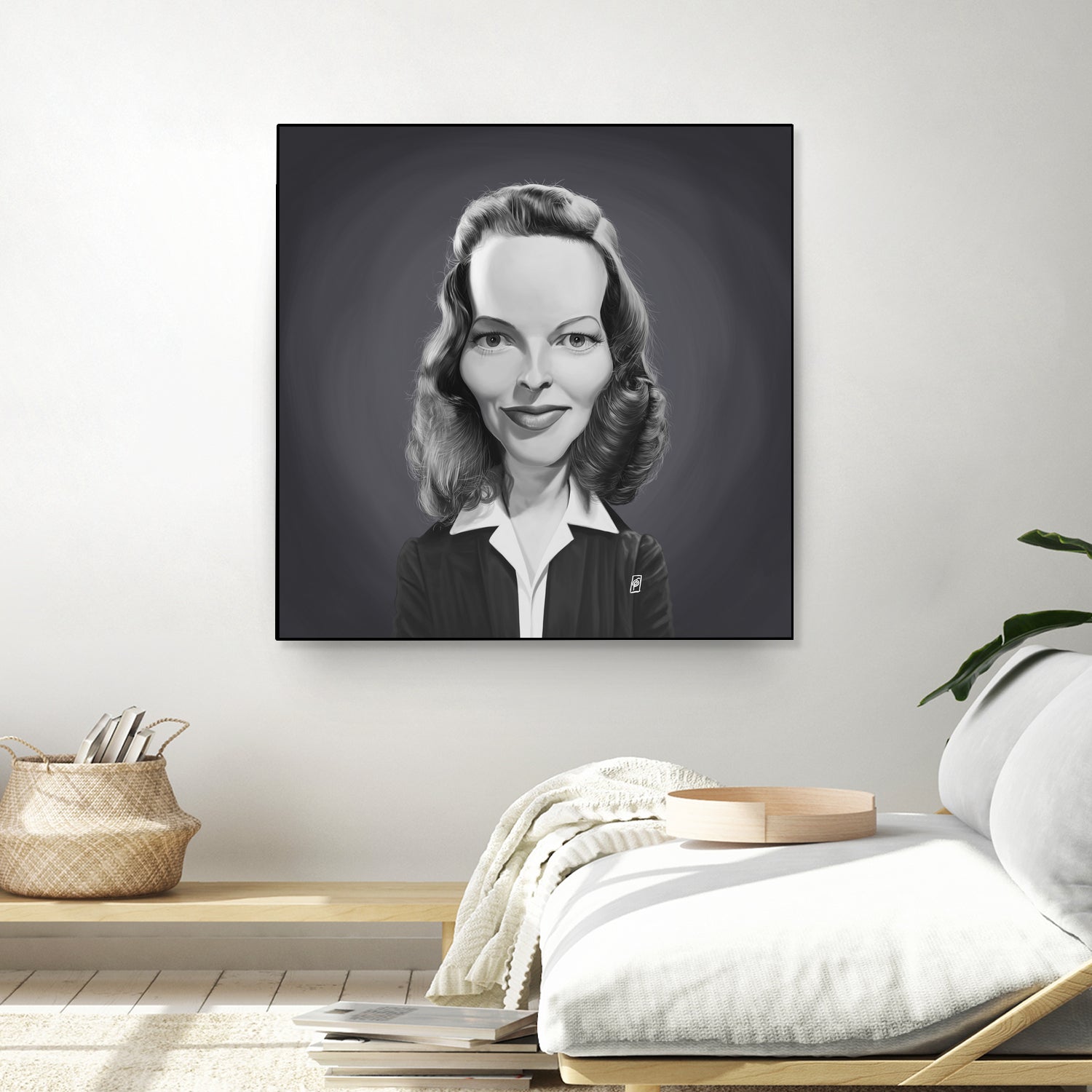 Katharine Hepburn by Rob Snow on GIANT ART - gray digital painting