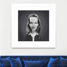 Katharine Hepburn by Rob Snow on GIANT ART - gray digital painting