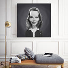 Katharine Hepburn by Rob Snow on GIANT ART - gray digital painting