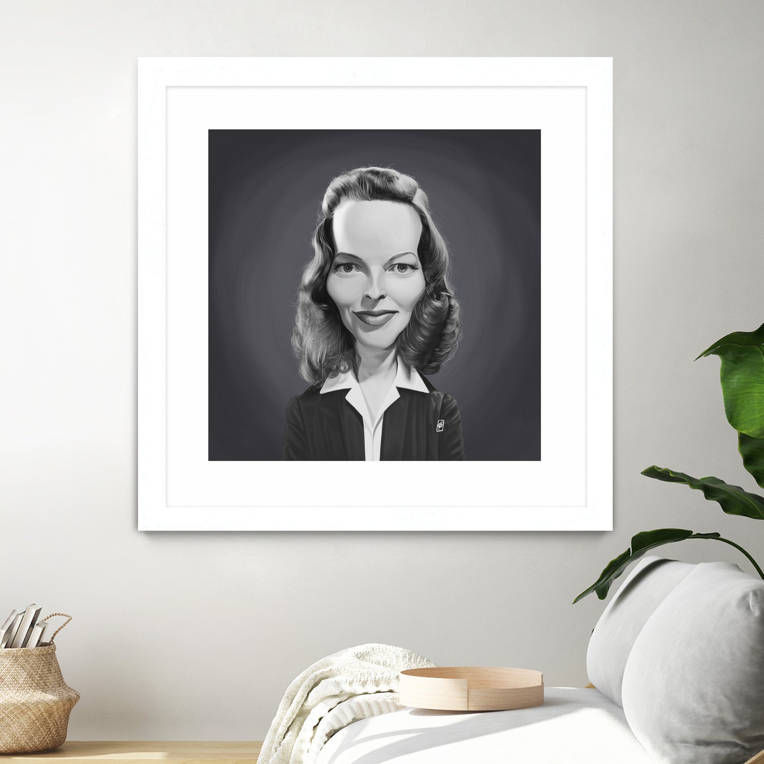 Katharine Hepburn by Rob Snow on GIANT ART - gray digital painting