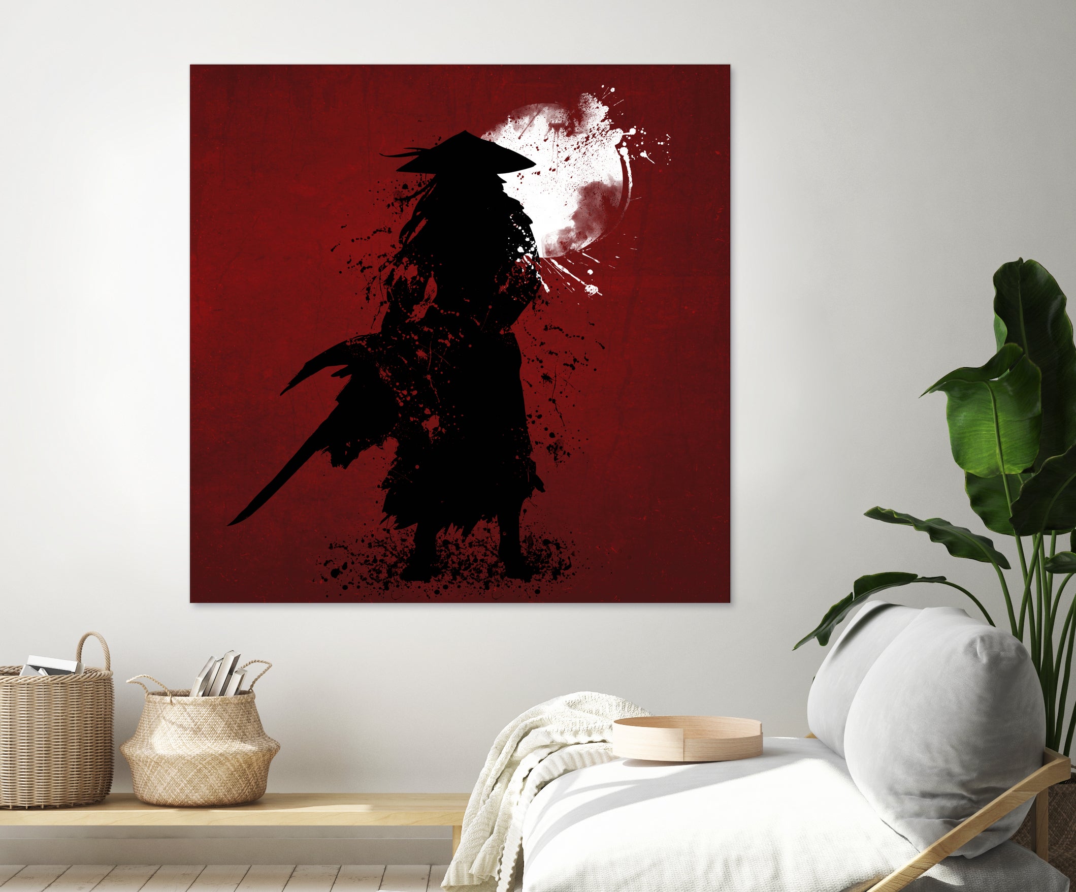 Samurai by Ilya Danilov on GIANT ART - red digital painting