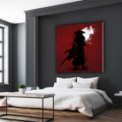 Samurai by Ilya Danilov on GIANT ART - red digital painting