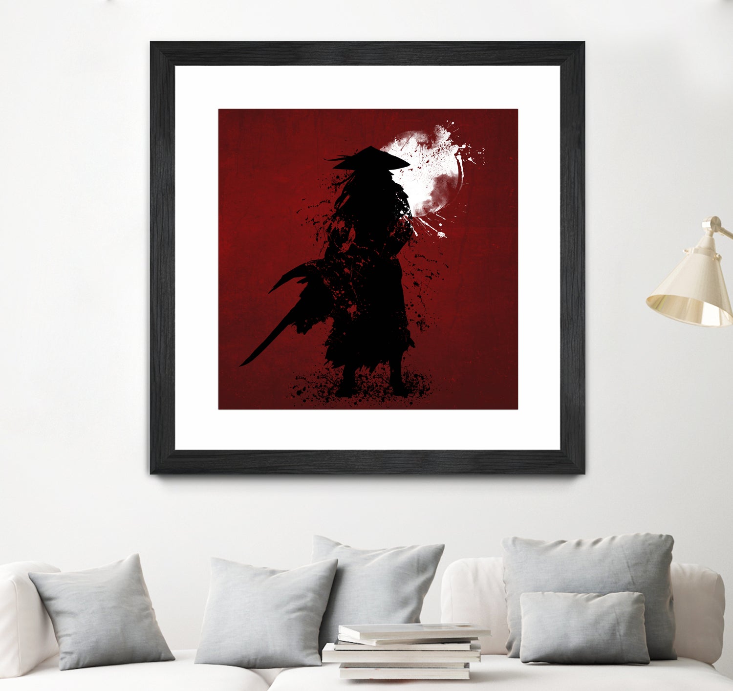 Samurai by Ilya Danilov on GIANT ART - red digital painting