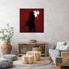 Samurai by Ilya Danilov on GIANT ART - red digital painting