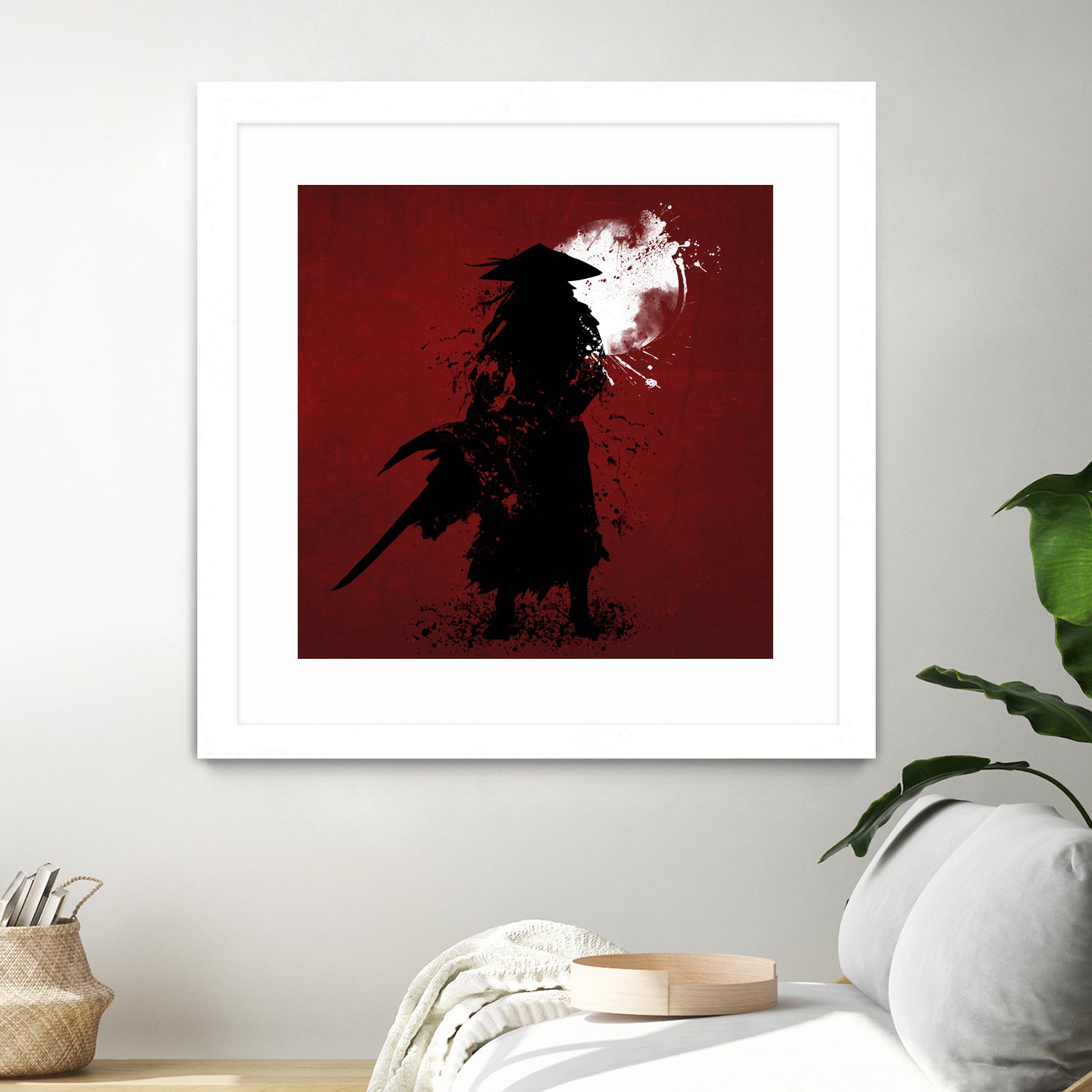 Samurai by Ilya Danilov on GIANT ART - red digital painting