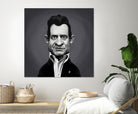 Johnny Cash by Rob Snow on GIANT ART - gray digital painting