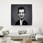 Johnny Cash by Rob Snow on GIANT ART - gray digital painting