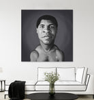 Muhammad Ali by Rob Snow on GIANT ART - gray digital painting