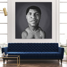 Muhammad Ali by Rob Snow on GIANT ART - gray digital painting