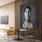 Muhammad Ali by Rob Snow on GIANT ART - gray digital painting