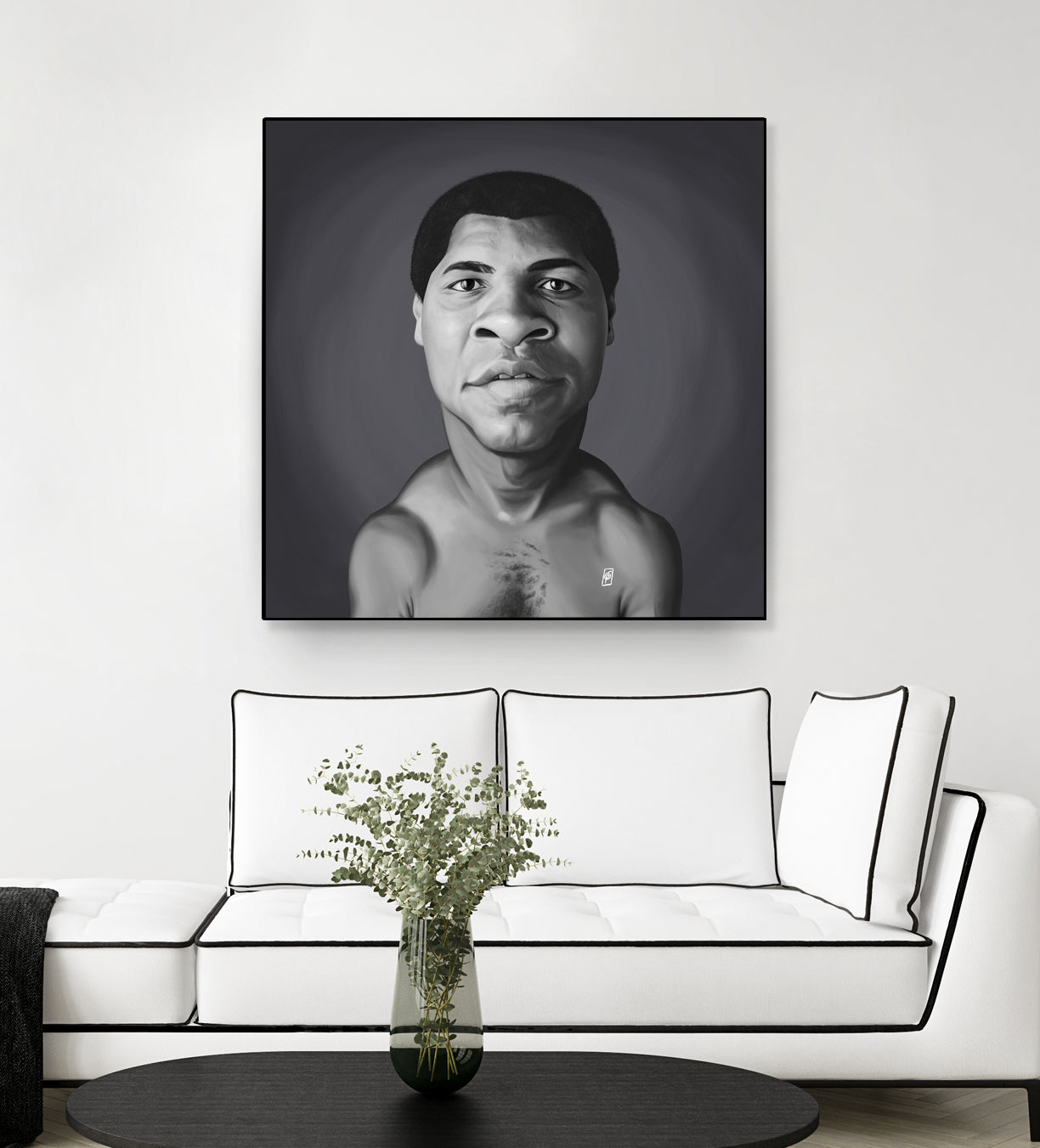 Muhammad Ali by Rob Snow on GIANT ART - gray digital painting