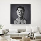 Muhammad Ali by Rob Snow on GIANT ART - gray digital painting