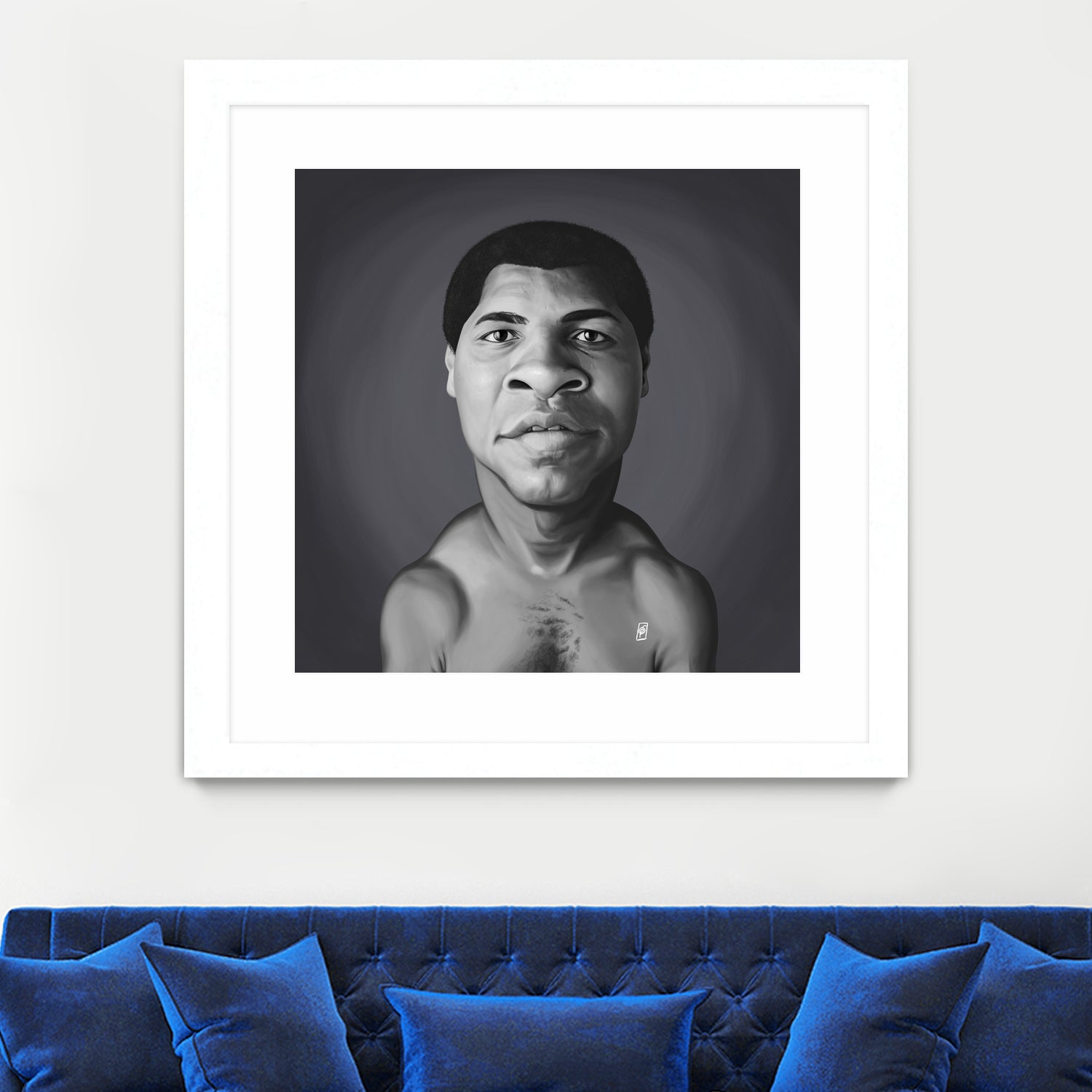 Muhammad Ali by Rob Snow on GIANT ART - gray digital painting