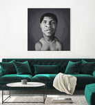 Muhammad Ali by Rob Snow on GIANT ART - gray digital painting