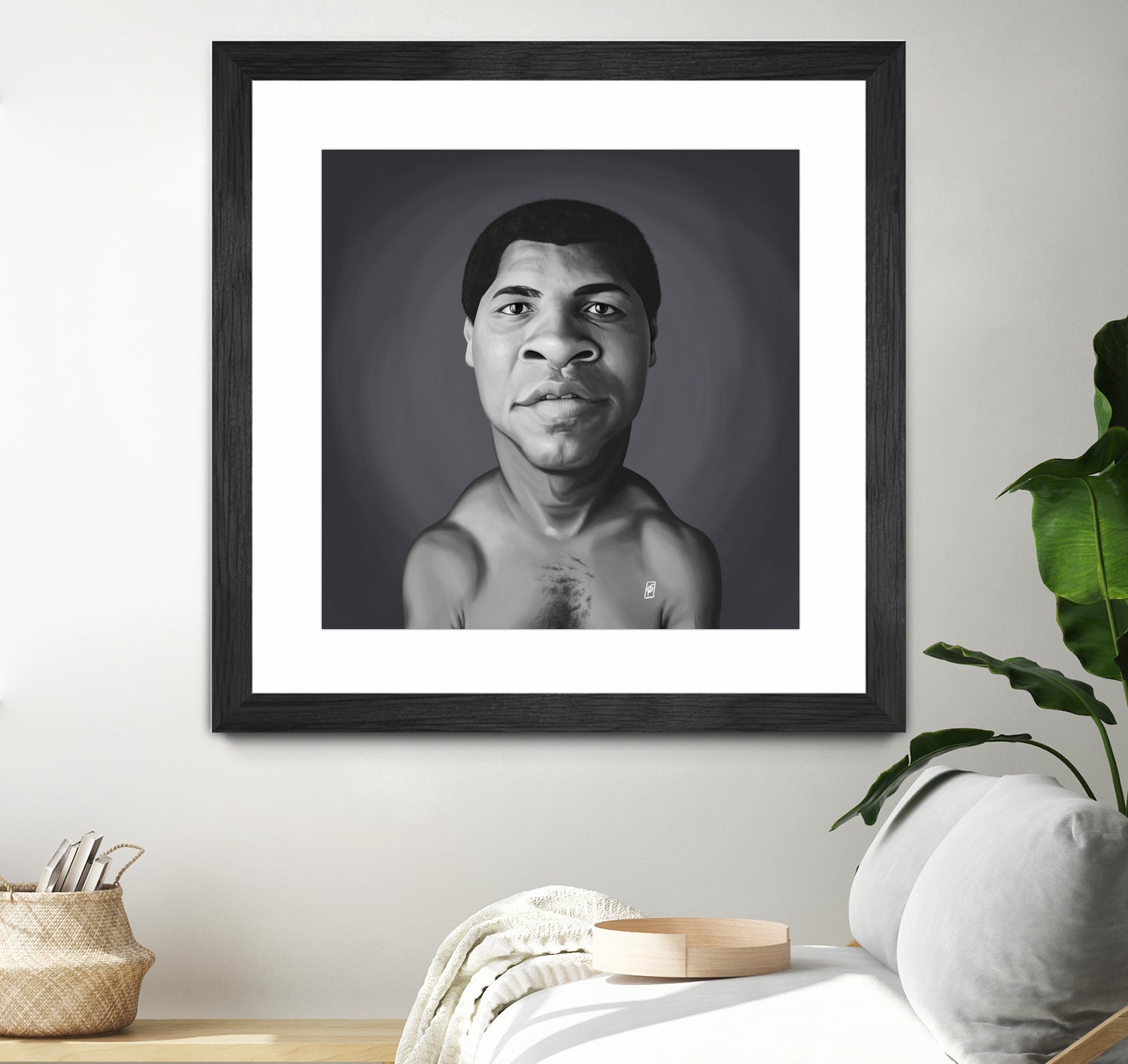 Muhammad Ali by Rob Snow on GIANT ART - gray digital painting